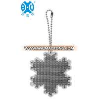 Snowflake high visibility Safety Reflective Keychain