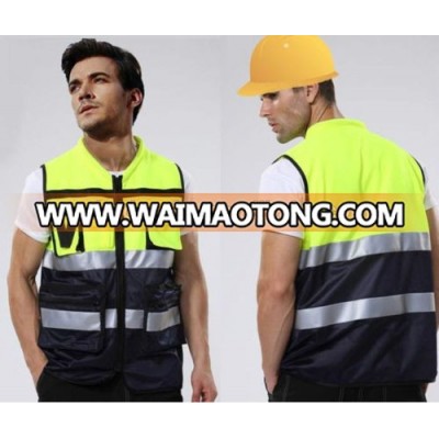 Yiwu United crafts factory hot sale emergency reflective safety vest yellow