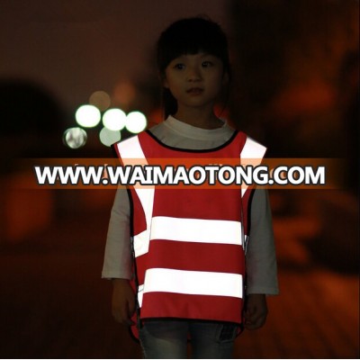 Kids Fluorescent Reflective Safety Vest with Optional Logo