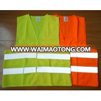 promotional custom logo Cheap Warning walking Reflective Vest PASSED EN 2047