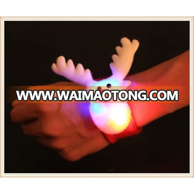 1 Pcs Xmas Gift Light Slap Bracelet Bangle Christmas Decor Pat Circle Hand Ring