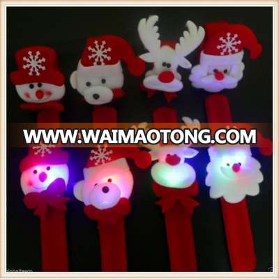 Xmas Luminous Slap Circle Bangle Bracelet Christmas Ornament Party Decoration